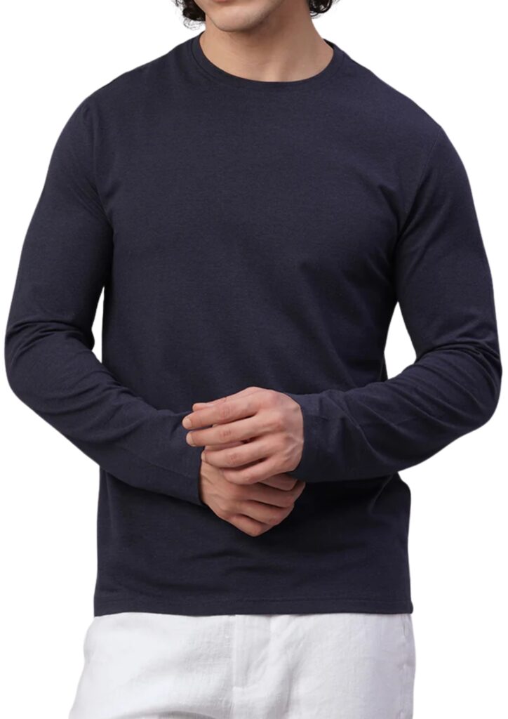 Cotton Full Sleeve Roundneck Corporate/Retail T-Shirt
