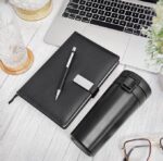 3 in 1 Corporate Gift Set which Includes Diary, Metal Pen & Water Bottle. Gift Set for, Employee Corporate Gift