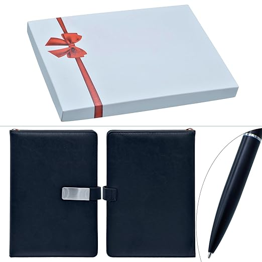 2 in 1 Corporate Gift Set which Includes Diary &, Metal Pen. Gift Set for, Employee Corporate Gift