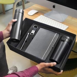 5 in 1 Corporate Gift Set which Includes Diary,Keychain, Coffee Mug, Metal Pen & Water Bottle. Gift Set for, Employee Corporate Gift